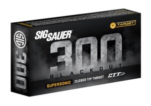 Sig Sauer Supersonic CTT Rifle Ammunition .300 AAC Blackout 125 gr 2145 fps 20/ct