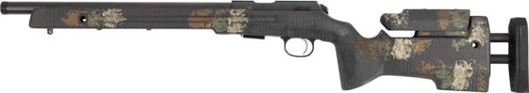 CZ 457 VARMINT 22LR 16" BLUE - THREADED MANNERS CAMO STOCK