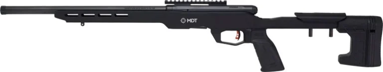 SAVAGE B22 PRECISION 22LR 18" - HB MDT CHASSIS W/RAIL BLACK