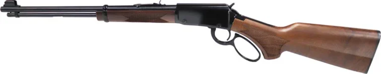 HENRY H1 WESTERN LEVER RIFLE - 22/S/L/LR 18.5" BLUED WALNUT